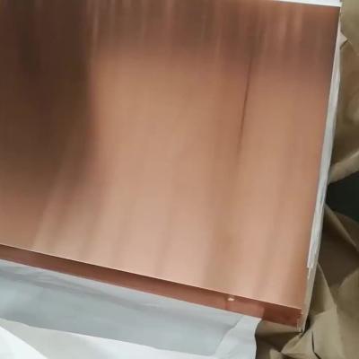Chine Plaque de cuivre de qualité ASTM C10200 / 102 / C1020 Épaisseur 0,4 - 200 mm à vendre