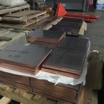 Chine C11000 C10100 C10200 Industrie du cuivre et bâtiment de la tôle/plaque de cuivre 99,9% pureté alliage de cuivre 4X8 Plaque de tôle de cuivre à vendre
