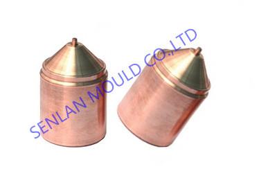 China Elétrodos de porta plásticos de cobre dos elétrodos do cobre das peças EDM do molde para o molde cosmético à venda