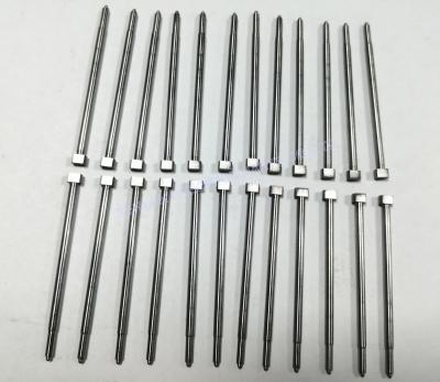 China SKD61 Material Flat Square Head Straight Ejector Pins With 52HRC for sale