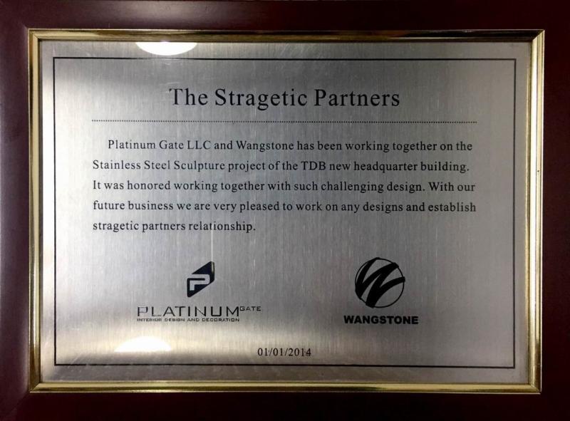 Stragetic Partner - Wangstone Metal Sculpture Co., Ltd.