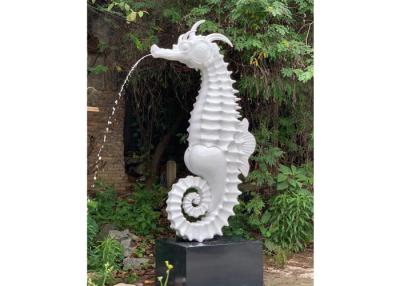 China Contemporary Seahorse Garden Fountain Outdoor Fiberglass Sculpture Customized for sale