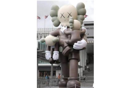 China Painted Modern Art Fiberglass Animation Sculpture Public Decoration Customized for sale