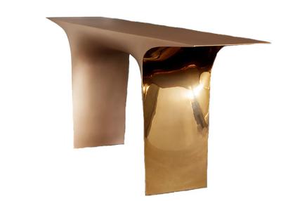 Chine Sculpture moderne en table basse d'or d'acier inoxydable de décor à la maison à vendre