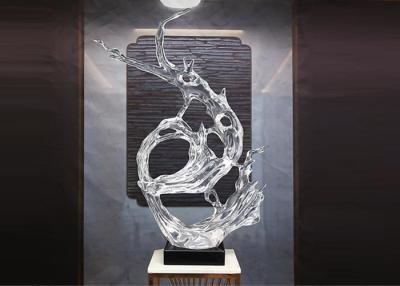 China Modern Clear Resin Abstract Sculpture for Indoor Outdoor Art Decoration for sale