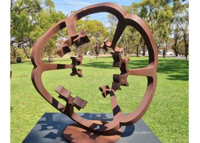 China Bespoke Rusty Metal Steel Art Garden Corten Steel Sculpture for sale