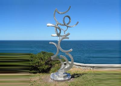 China Contemporary Art Stainless Steel Sculpture For Outdoor Decoration Anti Corrosion for sale