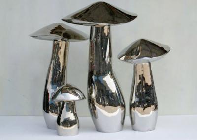 China Home Art Decoration Mushroom Garden Sculptures Stainless Steel Anti Corrosion for sale