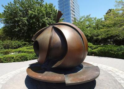 China Modern Park Art Decoration Bronze Apple Sculpture Large Size Anti Corrosion for sale