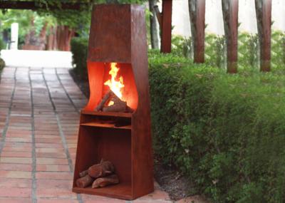 China Weather Resistant Corten Steel Fire Pit Rustproof OEM / ODM Available for sale