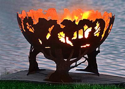 China Fashionable Design Corten Steel Fire Pit Bowl Superior Corrosion Resistance for sale