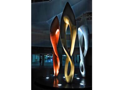 China Painted Number Eight Stainless Steel Sculpture for Modern Outdoor Decoration for sale