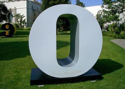 China Letra la escultura grande de la letra del acero inoxidable de la escultura derecha libre del jardín de O en venta