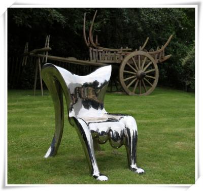 China Abstract Shape Polished Stainless Steel Sculpture / Steel Artworks Artists Sculpture for sale