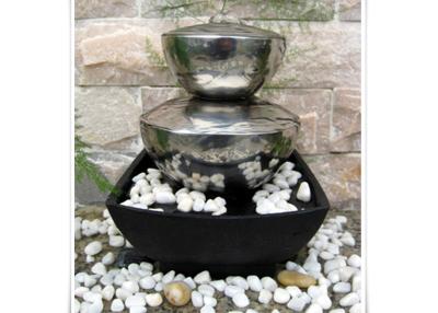China Outdoor Garden Fountain Sculpture Contemporary Stainless Steel Water Features for sale