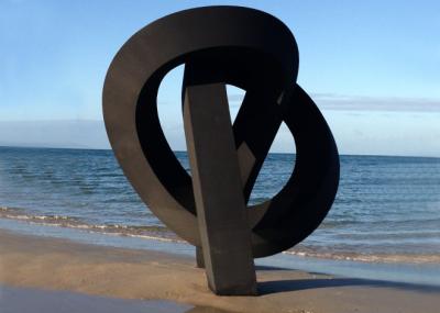 China La escultura de acero de Corten de la decoración de la playa aherrumbró las esculturas del jardín del metal en venta