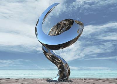 China Metallherstellungs-Geldstrafen-Edelstahl-Skulptur-Tornado geformter Entwurf zu verkaufen
