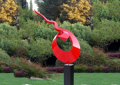 China Esculturas de aço inoxidável pintadas decoração do jardim da arte pública da escultura do metal à venda