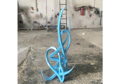 China Modern Style Out Door Decoration Stainless Steel Abstract Sculpture Arabic Sculpture for sale