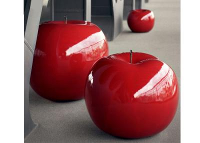 Κίνα Μεγάλο χρωματισμένο γλυπτών κόκκινο γλυπτό φίμπεργκλας της Apple διακοσμητικό 120 εκατ. υψηλό προς πώληση