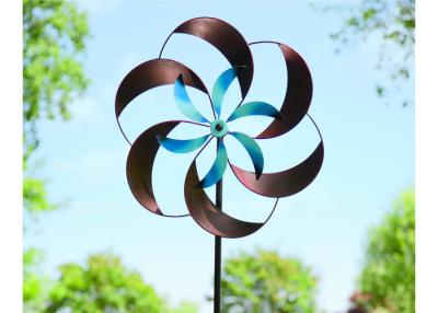 China Tamanho cinético de aço inoxidável do costume da escultura da escultura exterior decorativa do metal do vento à venda