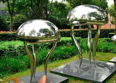 China Custom Size Garden Landscape Stainless Steel Sculpture Animal Jellyfish Sculpture for sale