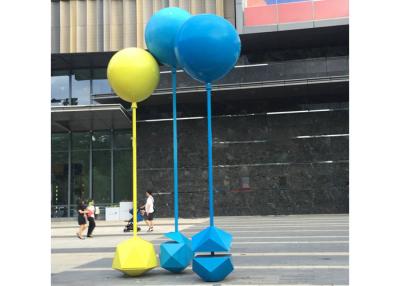 Κίνα Χρωματισμένο γλυπτό μπαλονιών ανοξείδωτου γλυπτών μετάλλων συνήθειας μέγεθος για υπαίθριο προς πώληση