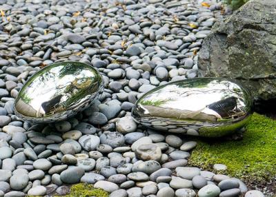 China Polished Rock Sculpture , Stainless Steel Outdoor Sculpture Customised for sale