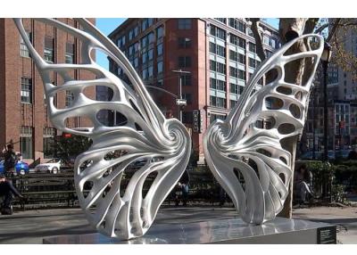 Chine Sculpture extérieure en papillon en métal de grand art public pour le paysage urbain à vendre