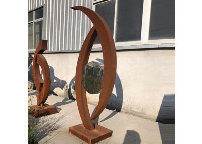 China Da fábrica escultura de aço de Corten do jardim exterior da venda diretamente no estoque à venda