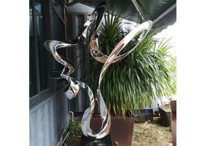 China 80cm Abstract Polished Stainless Steel Sculpture In Stock Wangstone Design for sale