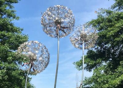 China Incredibly Stainless Steel Dandelion Sculpture Steel Dandelion Sculpture for sale