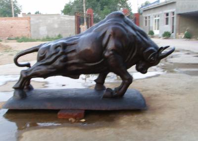 China Custom Size Cast Metal Antique Bronze Bull Statue Sculpture for sale