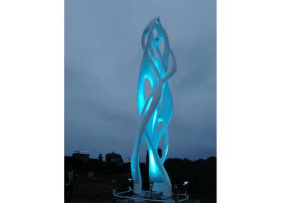 China Large Stainless Steel City Outdoor Lighting Sculpture for Urban Landscape for sale