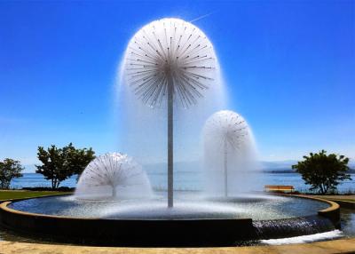 China 2M High Brushed Stainless Steel 316L Dandelion Fountain for sale