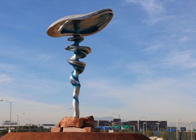 Chine Sculpture élevée en paysage d'acier inoxydable d'OEM 300cm à vendre