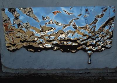 Chine sculpture en mur d'acier inoxydable de miroir de longueur de 150cm 250cm à vendre