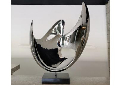 China Modern Interior Decorative Stainless Steel Abstract Sculpture for sale
