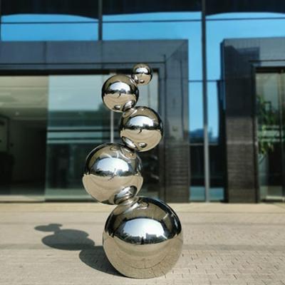 China Mirror Polished 316 Stainless Steel Balls 2m Height For Garden for sale