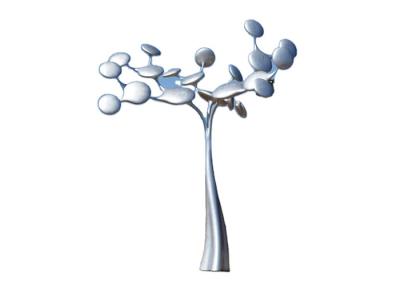 China Customized Size Outdoor Stainless Steel Tree Sculpture for sale