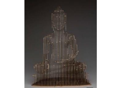 China Stainless Steel Hollow Buddha Statue For Outdoor And Indoor Decoration for sale