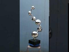 Polished Modern Stainless Steel Abstract Sculpture