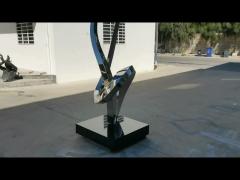 stainless steel mirror polished sculpture