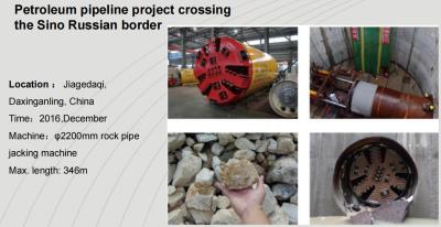 China rock pipe jacking machine, microtunnelling machine, micro tunnelling machine for sale