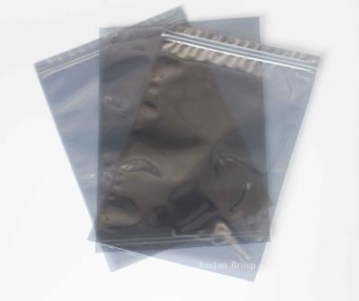 China ESD Shielding Zipper Bags,with an ESD warning symbol, excellent protection to sensitive electronic components for sale