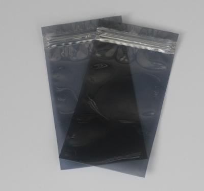 China ESD Shielding packing bags ,  with zipper shidlding bag 85*165*0.075 for sale