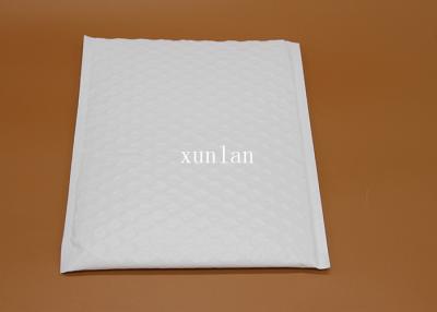 China Custom White Flat Poly Bubble Mailers , Delivery Packaging Poly Bubble Envelopes for sale