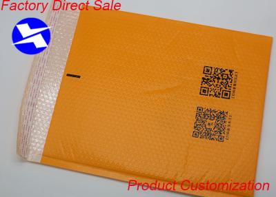 China Orange Poly Bubble Mailer Shipping Bags Customized Size  Copperplate / Offset Printing for sale