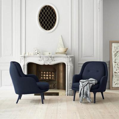 China Fritz Hansen Fri Fiberglass Lounge Chair Scandinavian Style Luxury Furnitures for sale