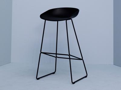 China Dining Room Furniture High Bar Stools , Solid Wood Black Hay About A Stool for sale